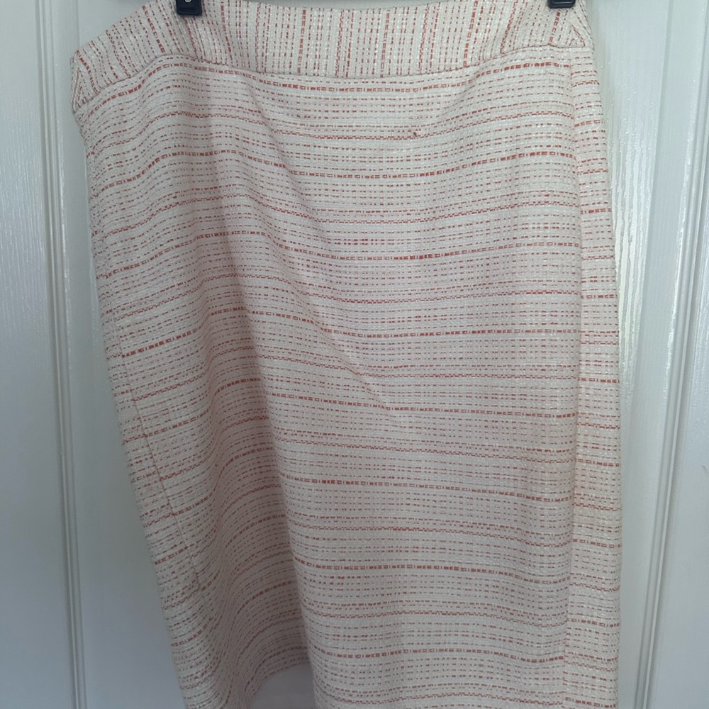 Banana Republic twead Cream Midi Pencil Skirt for Work